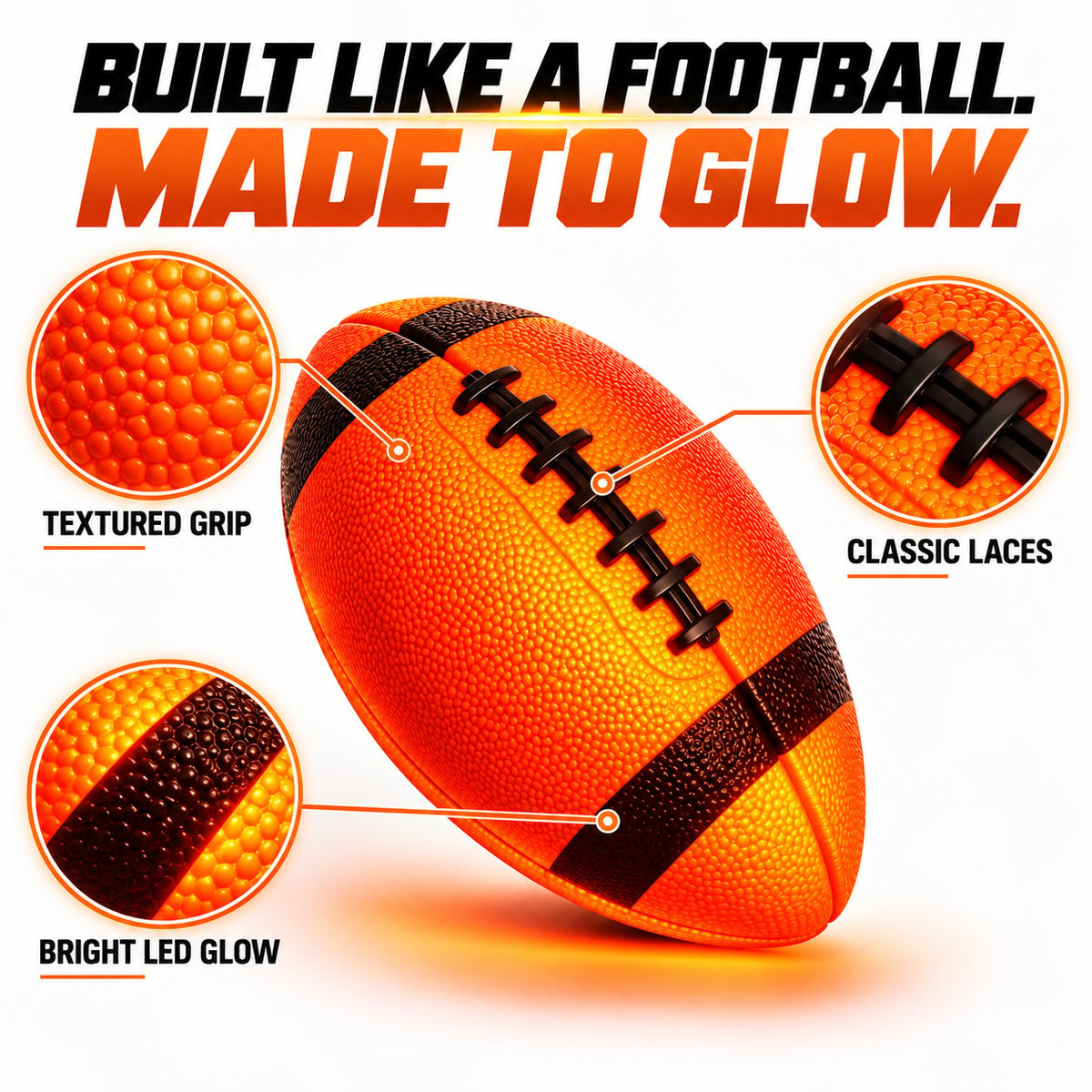 🔥 LAST DAY 50% OFF – 🏈 Light-Up Football | Light Up Your Game Before It's Gone! ⚡