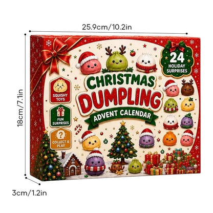 Weihnachts-Adventskalender mit Teigtaschen-Squishys