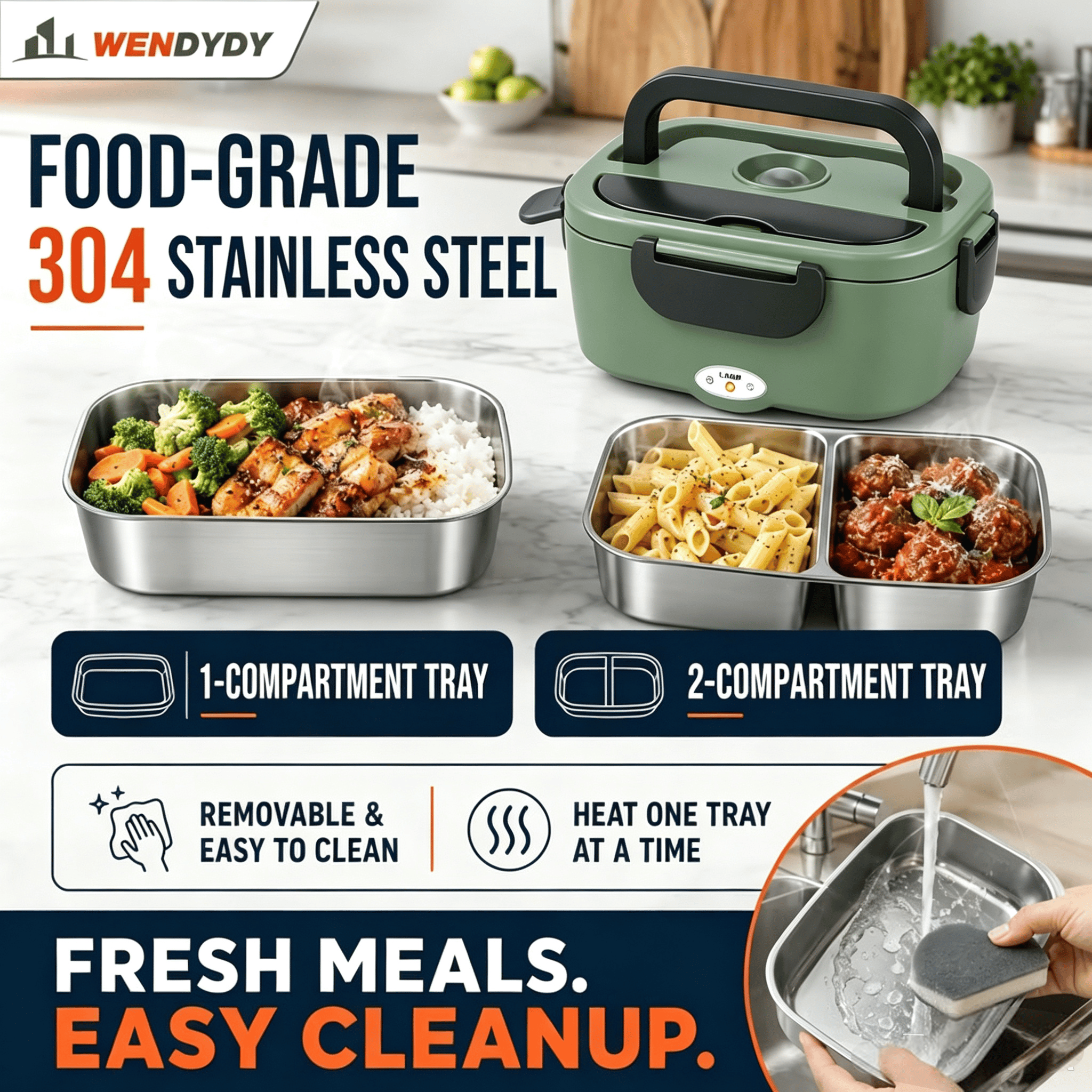 🔥 50% off today! 🍱 Portable food warmer