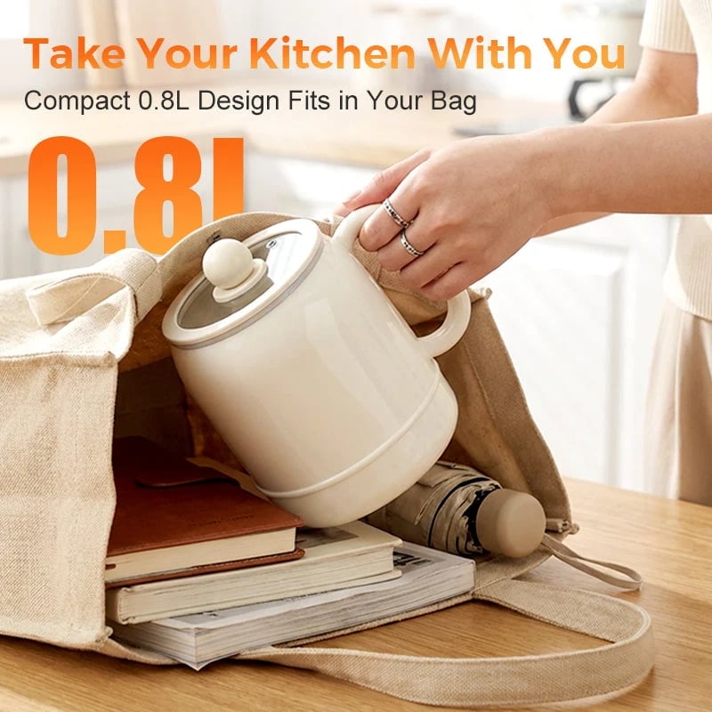 Six-function electric cooking cup