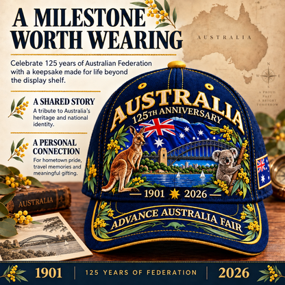 🦘Australia 125th Anniversary 1901–2026 Commemorative Cap