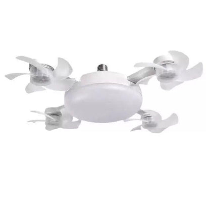 E27 Ceiling Fan Light with Remote, Silent LED Fan & Light 2-in-1 for Bedroom
