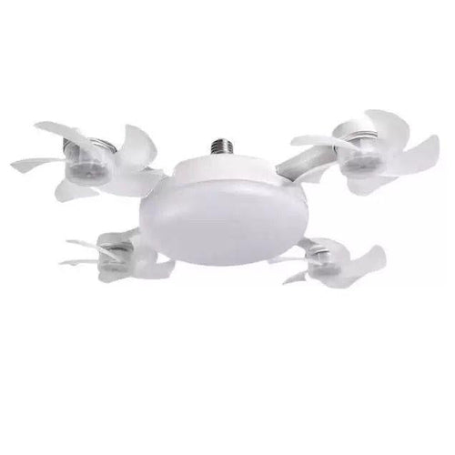E27 Ceiling Fan Light with Remote, Silent LED Fan & Light 2-in-1 for Bedroom