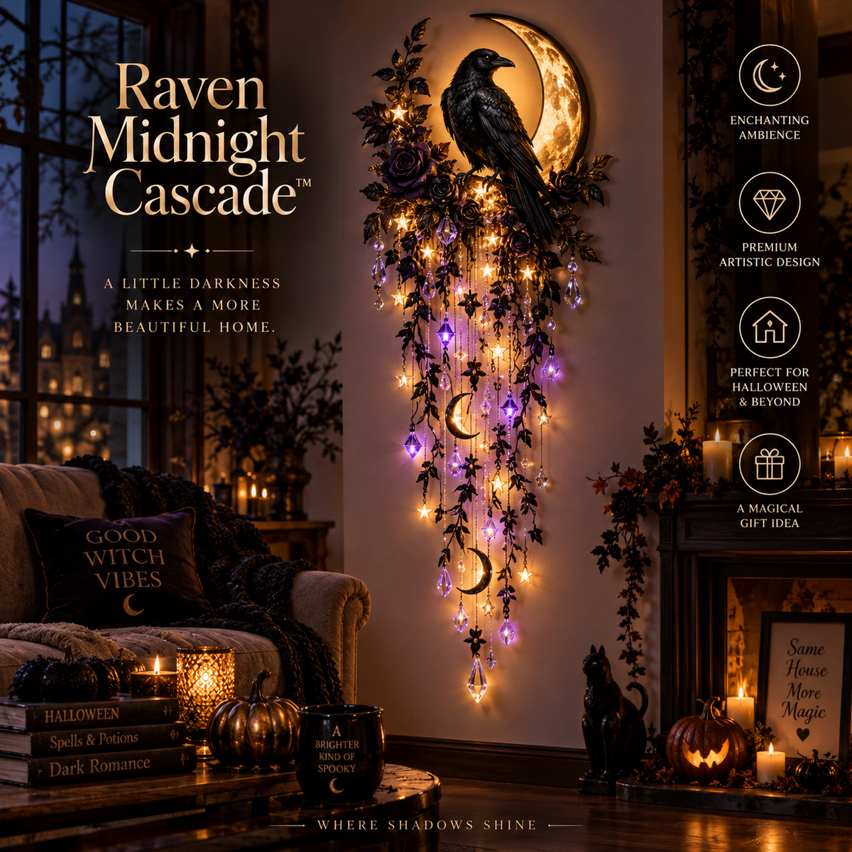 ✨last Day 49% Off✨elegant Halloween Cascade Wall Light Collection