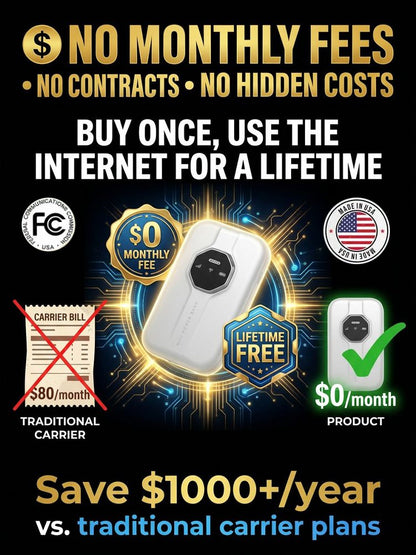 🌍 Global Portable Wi-fi – No Contract, No Hidden Fees