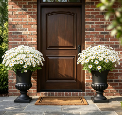 💥Last Day 70% OFF🌼- Artificial Outdoor Sunset Mums Flowers - UV resistant, Waterproof, Windproof（Sold as a set of 5 bundles; the image shows the promotional effect of multiple bundles.）