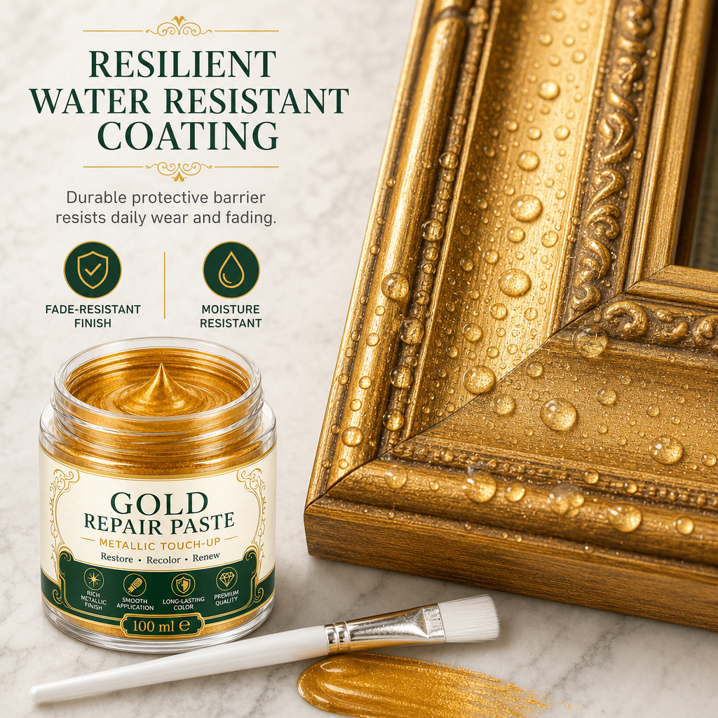 Gold Metallic Refinishing Repair Paste - Home Decor Restoration Kit