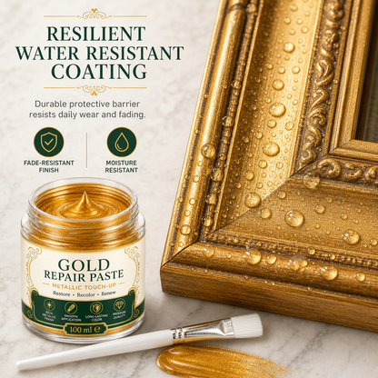 Gold Metallic Refinishing Repair Paste - Home Decor Restoration Kit