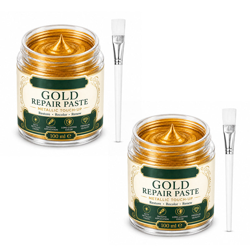 Gold Metallic Refinishing Repair Paste - Home Decor Restoration Kit