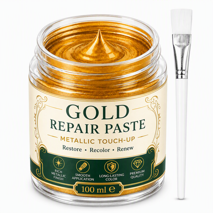 Gold Metallic Refinishing Repair Paste - Home Decor Restoration Kit