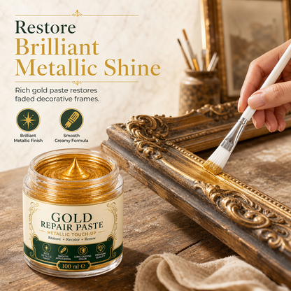 Gold Metallic Refinishing Repair Paste - Home Decor Restoration Kit