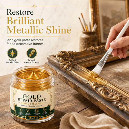 Gold Metallic Refinishing Repair Paste - Home Decor Restoration Kit
