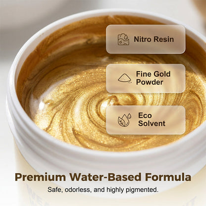 Weather Resistant Water-based Gold Paint