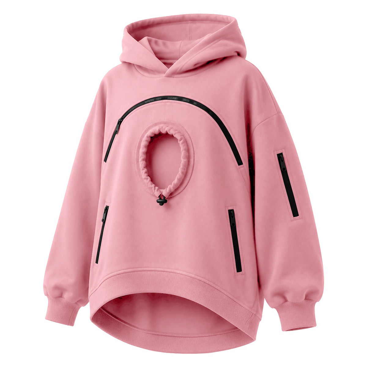 🐾 Cozy Fleece Pet Bonding Pouch Hoodie – Warm & Supportive Small Pet Carrier Clothing