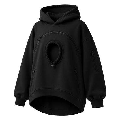 🐾 Cozy Fleece Pet Bonding Pouch Hoodie – Warm & Supportive Small Pet Carrier Clothing