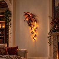 Dragon Fire Guardian Wall Lamp