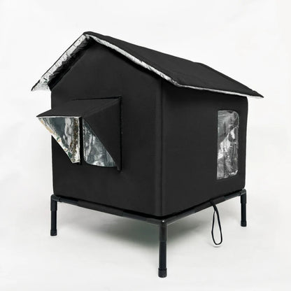 🐱 LIMITED-TIME 50% OFF!  All-Weather Elevated Outdoor Cat House – Waterproof, Insulated, Foldable 🌧️