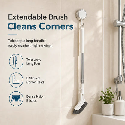 📢📢 Buy 1 Get 1 Free for the first 50 customers! ⏰ Multifunctional Extendable Long-Handle Floor Brush