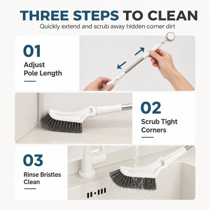 📢📢 Buy 1 Get 1 Free for the first 50 customers! ⏰ Multifunctional Extendable Long-Handle Floor Brush