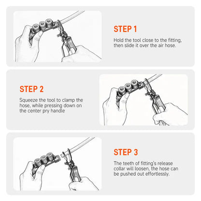 Heavy Duty Push-to-Connect Air Hose Connector Remover Pliers