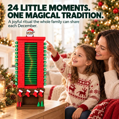24-Day Santa Chimney Christmas Countdown Calendar