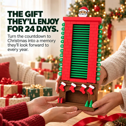 24-Day Santa Chimney Christmas Countdown Calendar