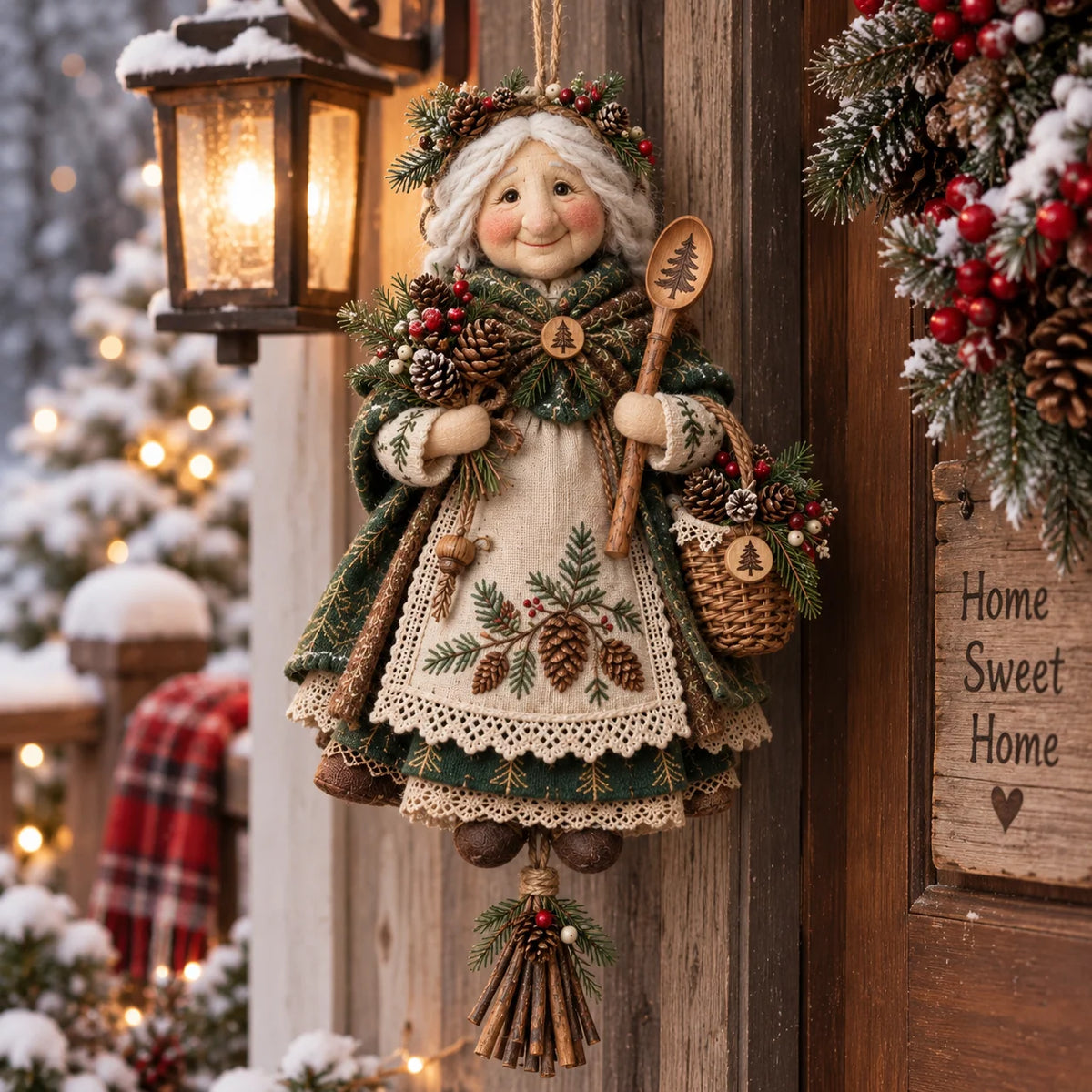 🍀 Handcrafted Lucky Grandma Comfort Doll – A Heartwarming Keepsake to Ease Worries & Bring Cozy Joy Home 🧶