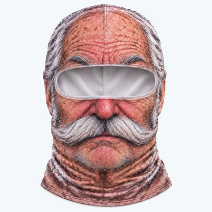 Funny Realistic Face Ski Mask – Hilarious Winter Party Gear for Outdoor Groups