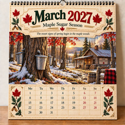 🔥LAST DAY 50% OFF 🔥🇨🇦🍁 2027 Canada 160th Anniversary Wall Calendar 🍁🇨🇦