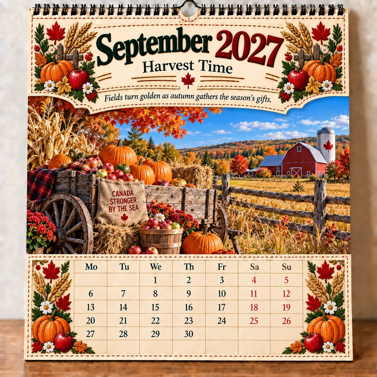 🔥LAST DAY 50% OFF 🔥🇨🇦🍁 2027 Canada 160th Anniversary Wall Calendar 🍁🇨🇦