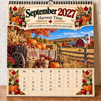🔥LAST DAY 50% OFF 🔥🇨🇦🍁 2027 Canada 160th Anniversary Wall Calendar 🍁🇨🇦