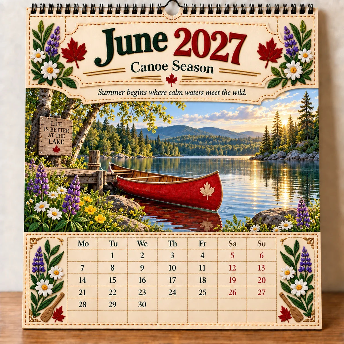 🔥LAST DAY 50% OFF 🔥🇨🇦🍁 2027 Canada 160th Anniversary Wall Calendar 🍁🇨🇦
