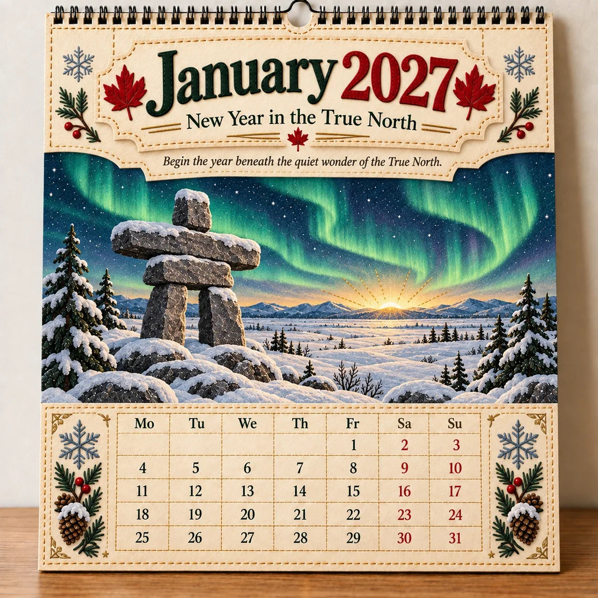 🔥LAST DAY 50% OFF 🔥🇨🇦🍁 2027 Canada 160th Anniversary Wall Calendar 🍁🇨🇦