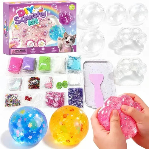 🔥HOT SALE🔥🐾 Kawaii DIY Cat Paw Kit – Super Soft Squishy Craft for Creative & Sensory Fun