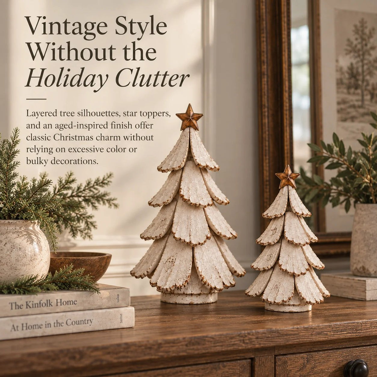 🔥Last Day 49% OFF🎄🌙Vintage Lighted Christmas Tree Figurine
