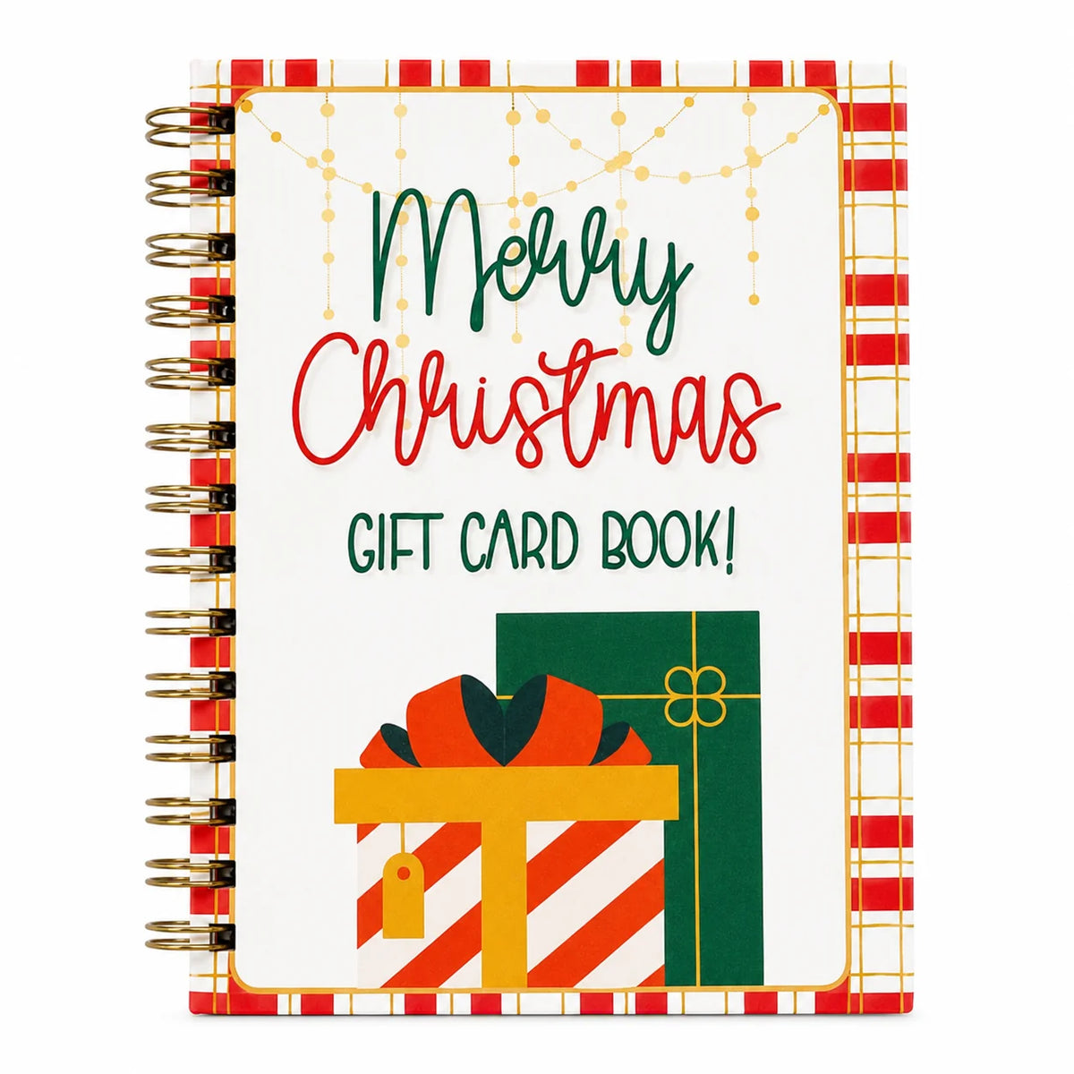 🎁50% OFF!!!-Ready for Christmas!🎅Christmas Gift Card Book, DIY Spiral-Bound Christmas Gift Card Holder Book🎁Personalized Xmas Gifts for Family, Festive & Party Supplies
