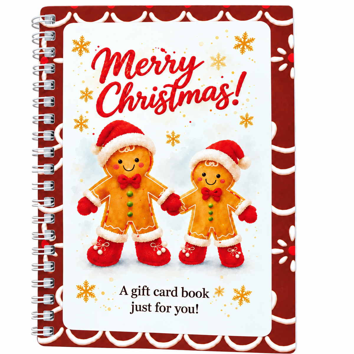 🎁50% OFF!!!-Ready for Christmas!🎅Christmas Gift Card Book, DIY Spiral-Bound Christmas Gift Card Holder Book🎁Personalized Xmas Gifts for Family, Festive & Party Supplies
