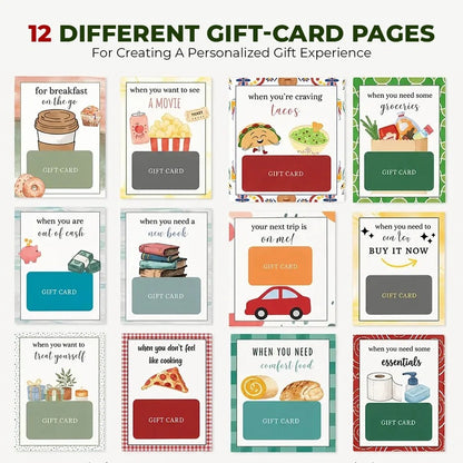 🎁50% OFF!!!-Ready for Christmas!🎅Christmas Gift Card Book, DIY Spiral-Bound Christmas Gift Card Holder Book🎁Personalized Xmas Gifts for Family, Festive & Party Supplies