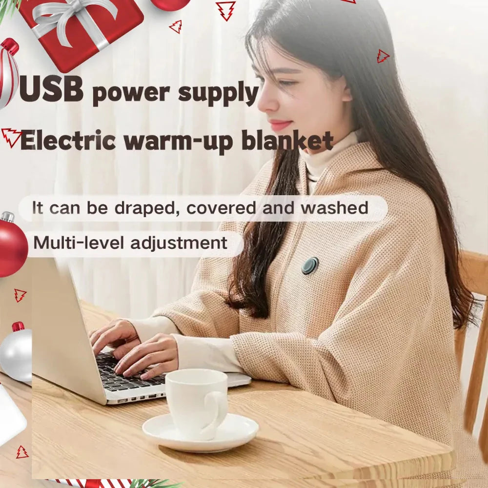 ❄️ LAST CHANCE 50% OFF Heated Wearable Blanket – Stay Warm at Your Desk Without Bulky Layers