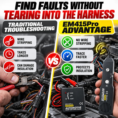 Automotive Open & Short Circuit Finder – Non-Destructive Wire Tracer & Electrical Fault Locator for DC Systems Under 42V
