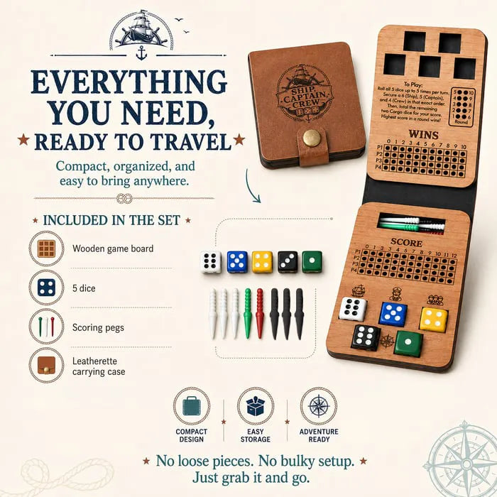 Wooden Dice Game