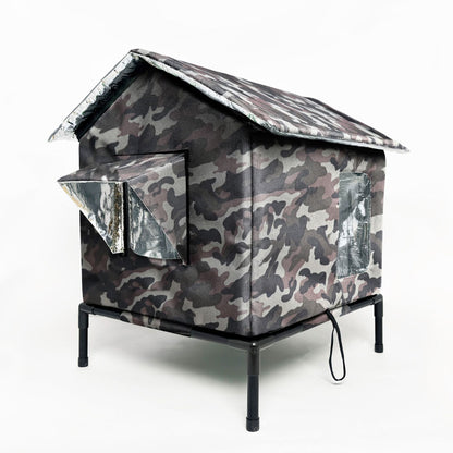 🐱 LIMITED-TIME 50% OFF!  All-Weather Elevated Outdoor Cat House – Waterproof, Insulated, Foldable 🌧️