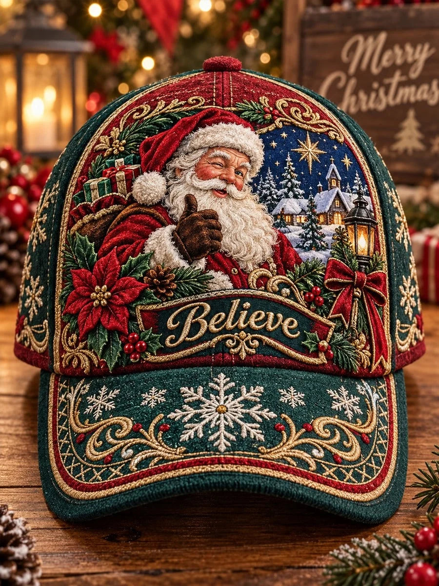 Christmas Art Vintage Casual Baseball Cap