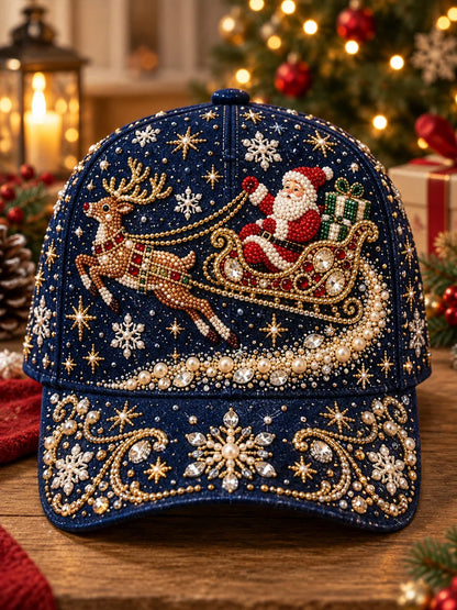 Christmas Art Vintage Casual Baseball Cap