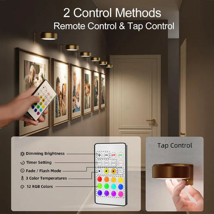 Rechargeable Picture Lights For Wall (3 Pack) 🖼️