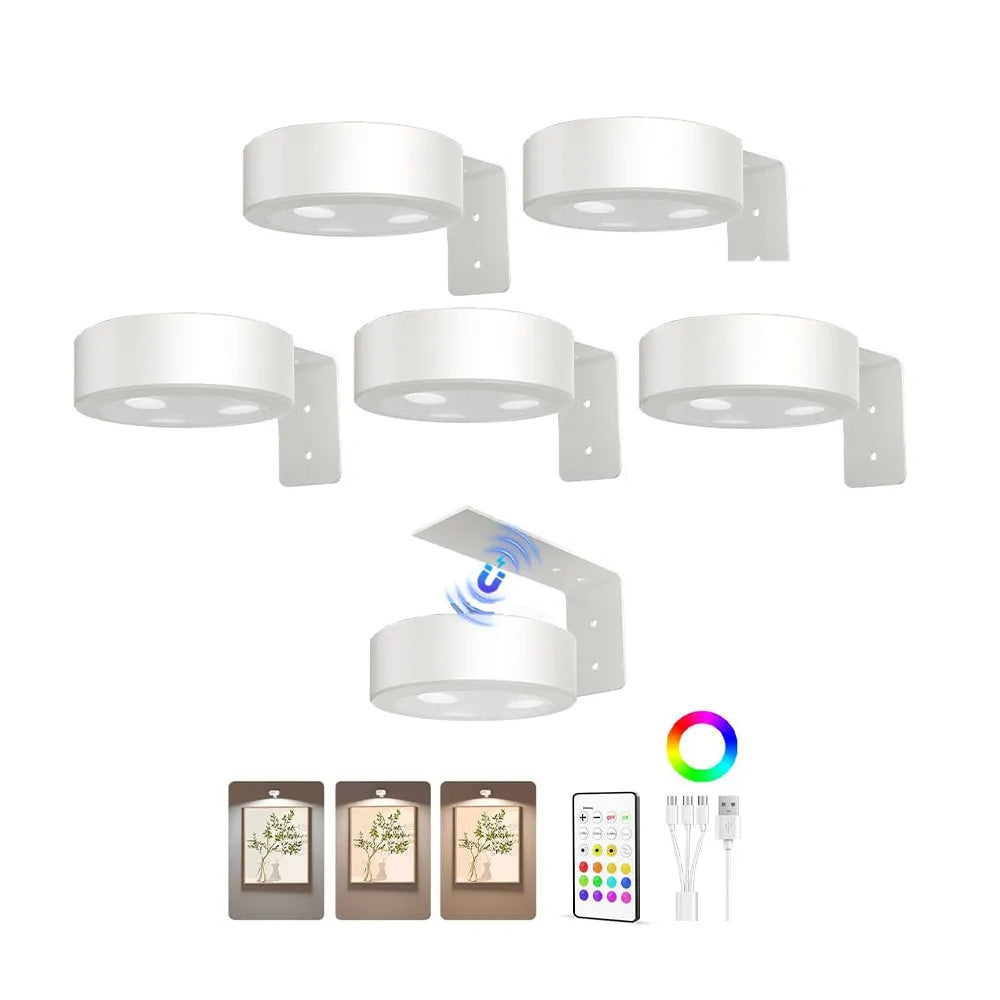 Rechargeable Picture Lights For Wall (3 Pack) 🖼️
