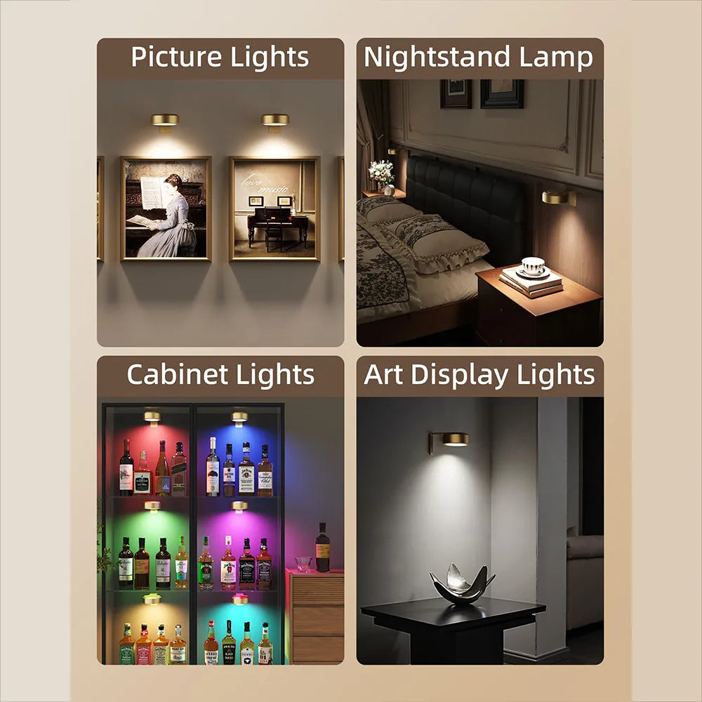 Rechargeable Picture Lights For Wall (3 Pack) 🖼️