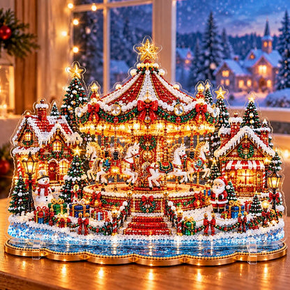 🎄❤️ DIY Christmas Village Diamond Art – Make Christmas Memories Together