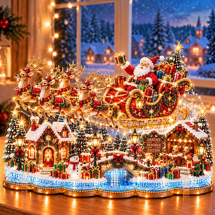 🎄❤️ DIY Christmas Village Diamond Art – Make Christmas Memories Together