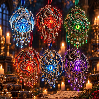 Glow Dragon Wind Chime – Illuminated Fantasy Hanging Decor with 6 Dragon Designs
